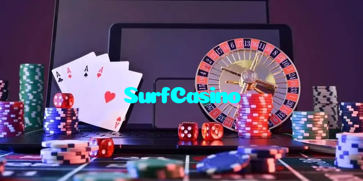 SurfCasino casino presented on mobile device in Pakistan with slots and live games
